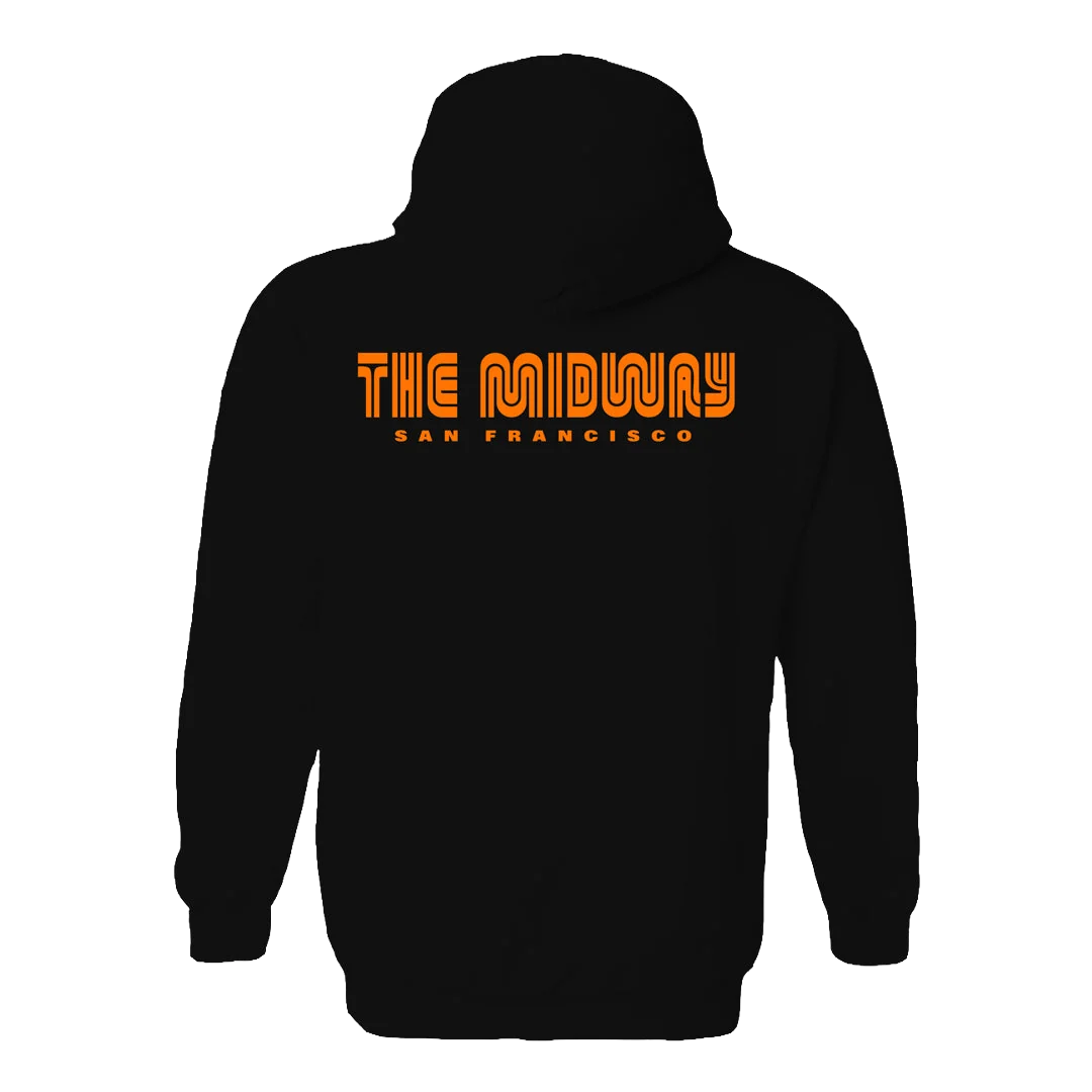 The Midway Orange Zip-Up Hoodie
