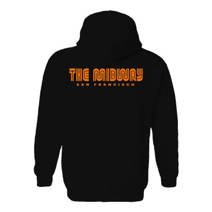The Midway Orange Zip-Up Hoodie