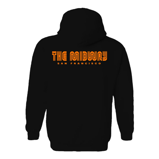 The Midway Orange Zip-Up Hoodie
